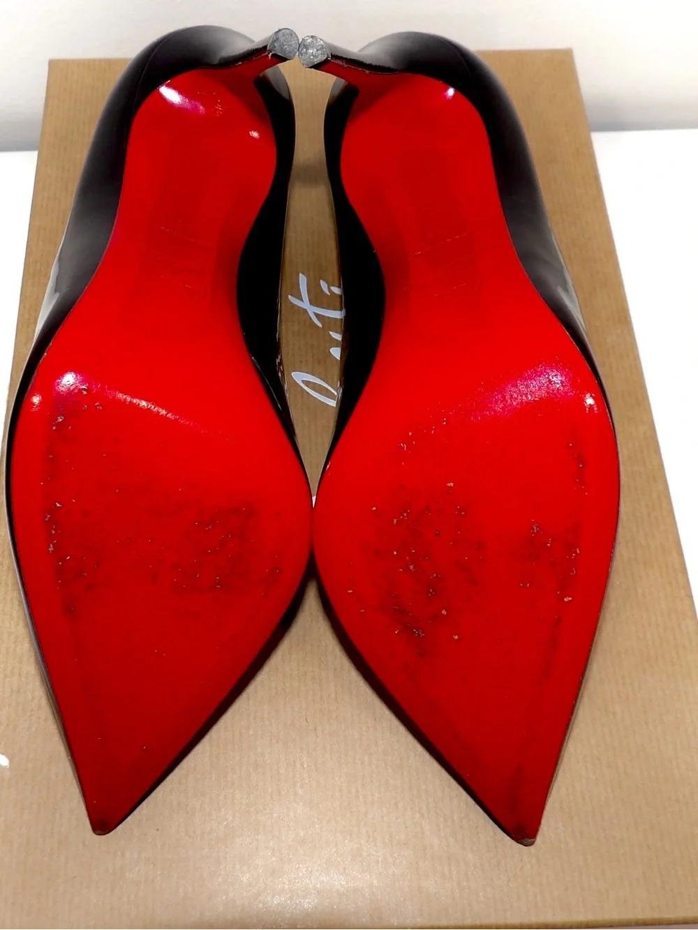 Christian Louboutin hot chick 100 patent leather pumps size 39